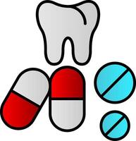 Tabletten Linie gefüllt Gradient Symbol vektor