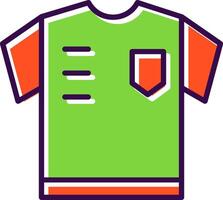 Schiedsrichter Hemd gefüllt Symbol vektor