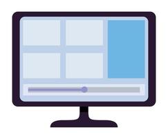 Desktop- und Videovorlage vektor