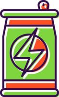 Energie trinken gefüllt Symbol vektor