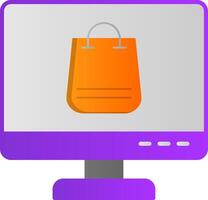online Einkaufen eben Gradient Symbol vektor