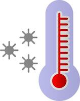 Thermometer eben Gradient Symbol vektor