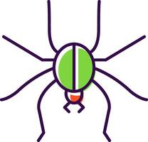 Spinne gefüllt Symbol vektor