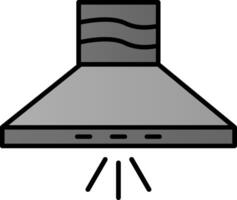 Küche Kapuze Linie gefüllt Gradient Symbol vektor