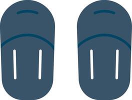 Sandale eben Gradient Symbol vektor