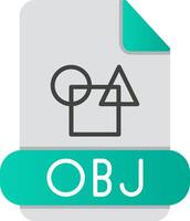 obj eben Gradient Symbol vektor