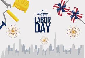 usa labor day firande vektor