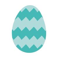 Happy Easter Egg Paint mit Zick-Zack-Linien vektor