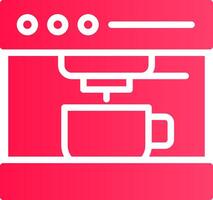 Kaffeemaschine kreatives Icon-Design vektor