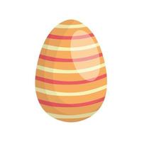 Happy Easter Egg Paint mit Linien Streifen vektor