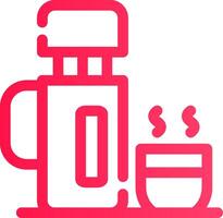 Thermos kreatives Icon-Design vektor