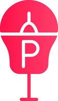 Parkplatz Meter kreativ Symbol Design vektor