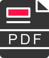 pdf kreativ ikon design vektor