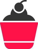 Cupcake kreatives Icon-Design vektor