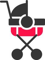 Kinderwagen kreativ Symbol Design vektor