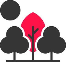 Baum Landschaft kreativ Symbol Design vektor