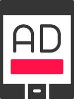 mobil reklam kreativ ikon design vektor