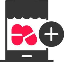 sjukvård e-handel kreativ ikon design vektor