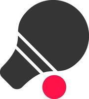 Tischtennis kreatives Icon-Design vektor