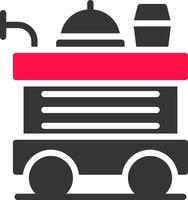 Food Trolley kreatives Icon-Design vektor