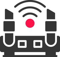 WLAN-Router kreatives Icon-Design vektor