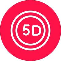 5d data lagring kreativ ikon design vektor