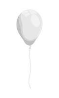 ballong helium flytande isolerad ikon vektor