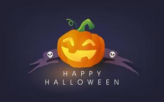 glad halloween kalligrafi banners festinbjudan vektor