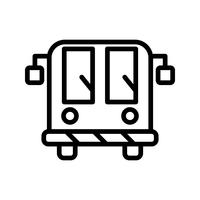 Vektor-Flughafen-Bus-Symbol vektor
