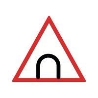 Vektor-Tunnel-Straßenschild-Symbol vektor