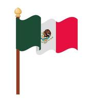 mexikansk flagga design vektor