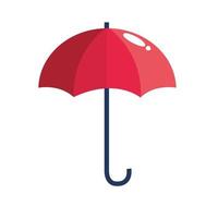 rotes Regenschirmsymbol vektor