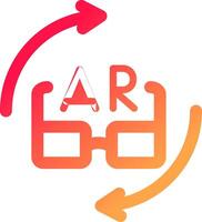 ar Brille kreativ Symbol Design vektor