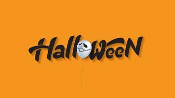 glad halloween kalligrafi banners festinbjudan vektor