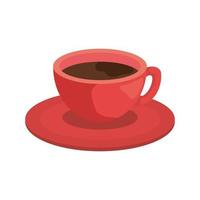 Kaffeetasse und Untertasse vektor