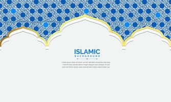lyx islamic bakgrund med islamic mönster dekorativ prydnad vektor