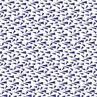 Muster abstrakt Geometrie Dreiecke sind Blau im Chaos. das Dreiecke sind klein und gerichtet im einer Richtung auf ein Weiß Hintergrund. einfach Chaos im ein nahtlos Textur vektor