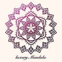 Luxus Mandala Muster Hintergrund, kreisförmig Muster Vektor Design