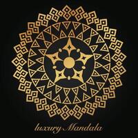 lyx mandala mönster bakgrund, cirkulär mönster vektor design