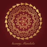 Luxus Mandala Muster Hintergrund, kreisförmig Muster Vektor Design