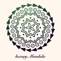 Luxus Mandala Muster Hintergrund, kreisförmig Muster Vektor Design