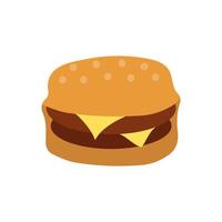 köstlich Burger Symbol. Essen eben Design vektor