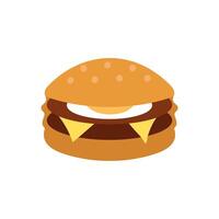köstlich Burger Symbol. Essen eben Design vektor
