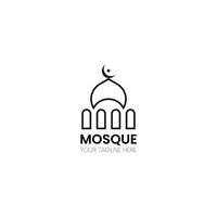 Vektor islamisch Moschee Logos Design