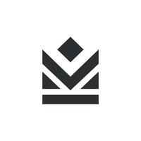 Königreich Brief kv Logo Vektor
