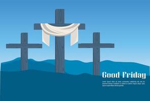 Jesus Christian gut Freitag Veranstaltung Illustration Sozial Medien Post vektor