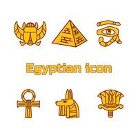 einstellen von Vektor Design Ägypten Symbole.