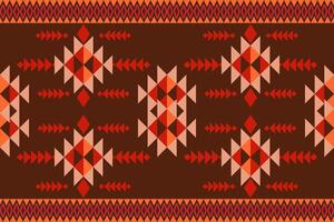 südwestlich navajo Muster mit Dreiecke, Zickzack, Diamanten und trat Motive charakteristisch von traditionell südwestlich einheimisch amerikanisch Stammes- zum Textilien und Dekor Mode und Produkt vektor