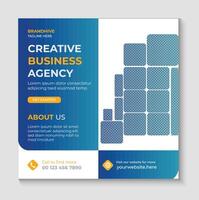 kreativ företag byrå social media design vektor