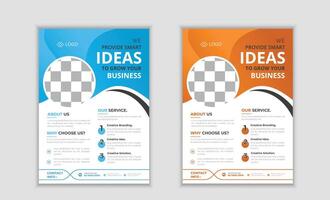 Business Flyer Design-Vorlage. vektor